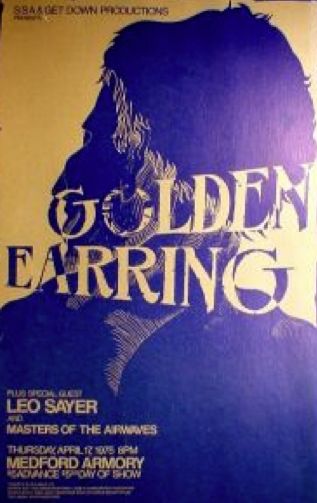 Golden Earring show poster April 17 1975 Medford - Armory